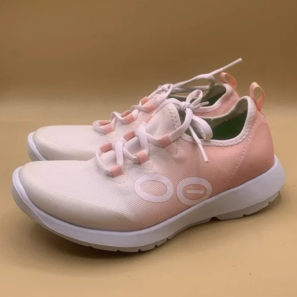 Oofos OOmg Sport LS Low Women's Blush Pink Recovery Sneakers - Size US 7 - Picture 4 of 9